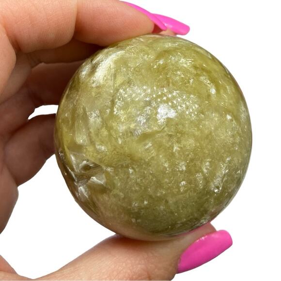 Smokey Citrine Sphere Crystal Natural Stone Decor Gift Crystals Yellow - Picture 4 of 7